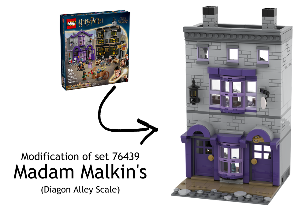Lego Madam Malkin's (Modification of 76439)
