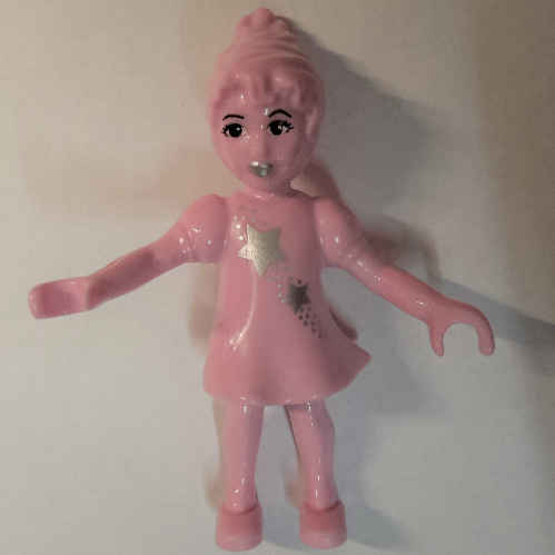 Lego Belville Fairy with Star Print / Bright Pink