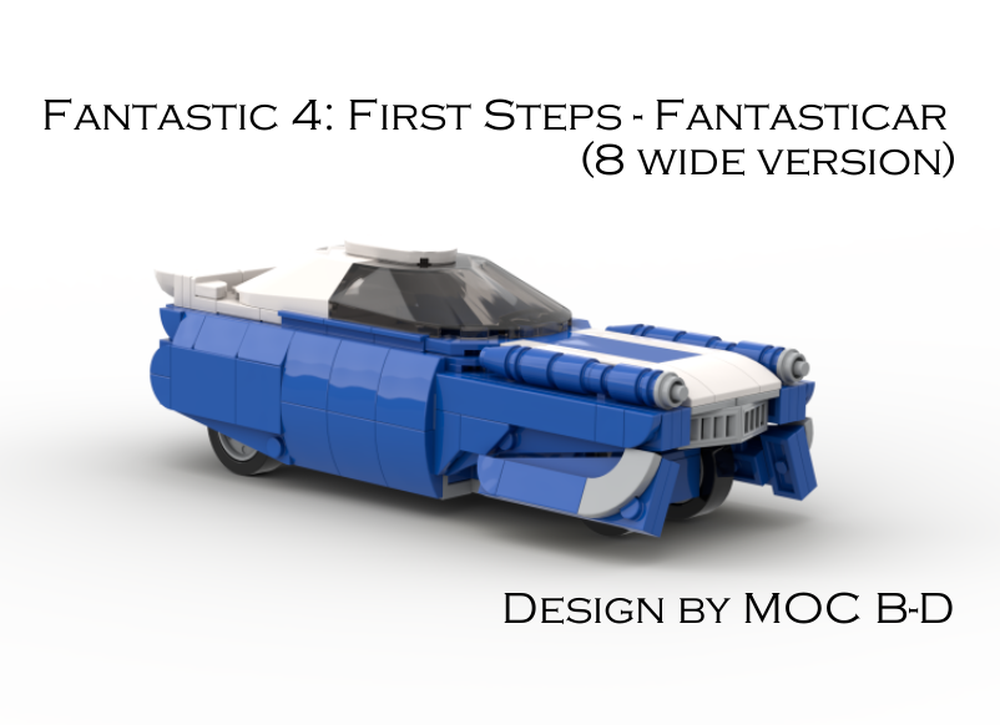 Lego Fantastic 4: First Steps - The Fantasticar (8 wide version)
