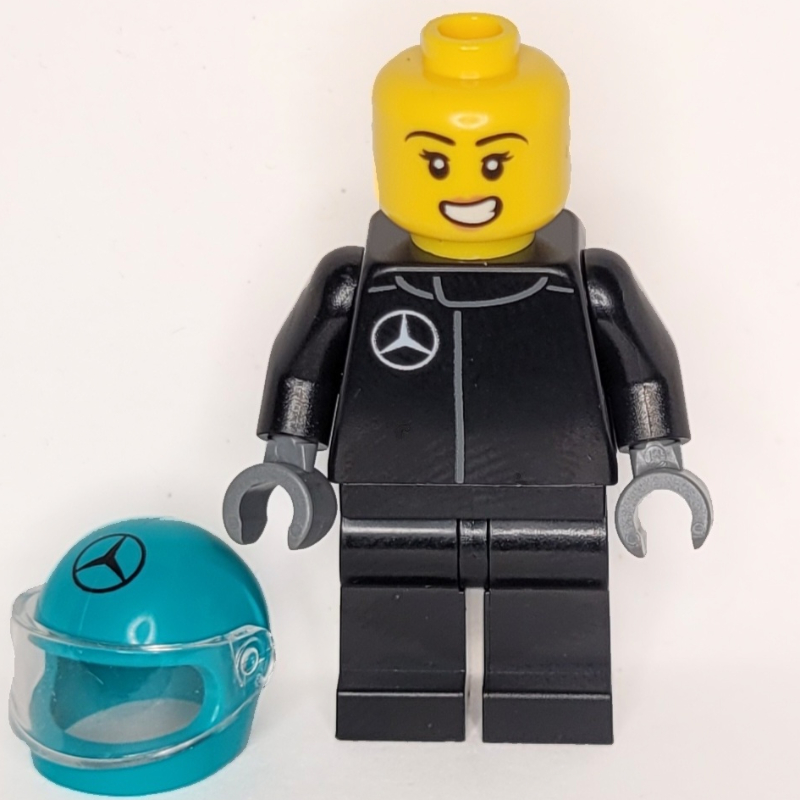 Lego F1 Driver, Mercedes, Black Suit