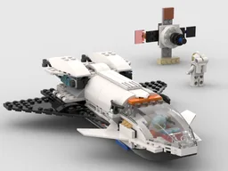 60226 Shuttle with detachable front rocket & satellite
