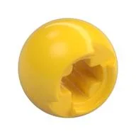 Technic Ball Joint with Through Axle Hole / Yellow