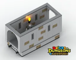 LEGO Castle Corridor without Door Instructions (PDF), Skeleton Warrior figurine, Bricks Dungeons and Adventures