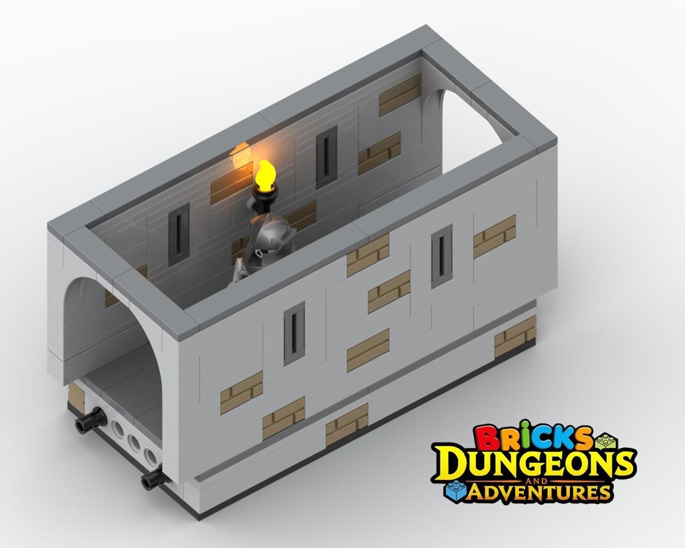LEGO Castle Corridor without Door Instructions (PDF), Skeleton Warrior figurine, Bricks Dungeons and Adventures