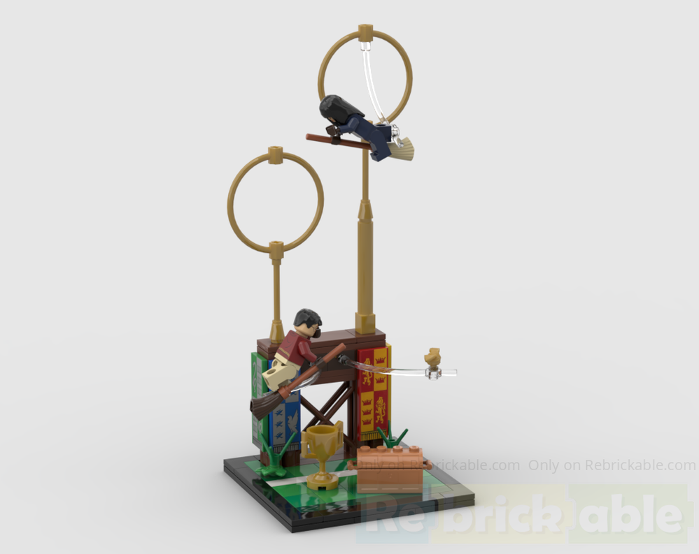 Lego Quidditch Practice mini dioramma