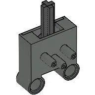 Pneumatic Switch with Pin Holes / Dark Gray