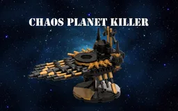 Chaos - Planet Killer / Flagship of Abaddon the Despoiler / Black Legion Colour Scheme (Tabletop Scale)