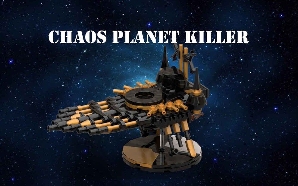 Lego Chaos - Planet Killer / Flagship of Abaddon the Despoiler / Black Legion Colour Scheme (Tabletop Scale)