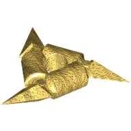 Weapon Throwing Star / Shuriken with Smooth Grips / Pearl Gold
