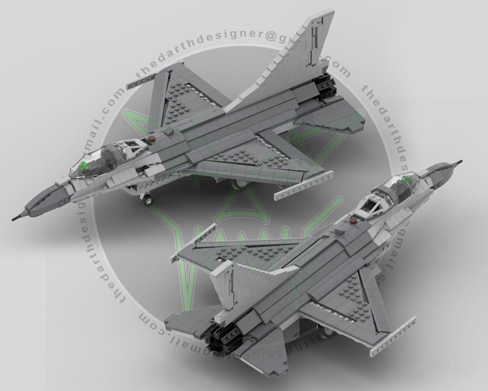Lego General Dynamics F-16 Fighting Falcon | 1:34 Scale