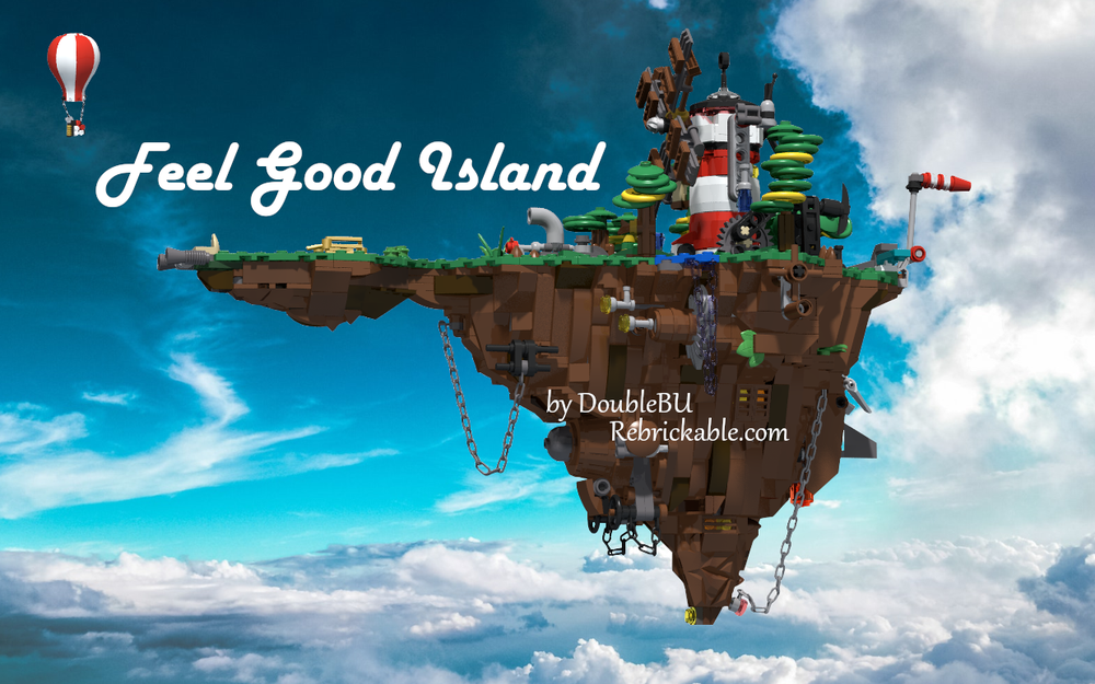 Lego Gorillaz - Feel Good Island (with Power Functions / Manual Mode & Tensegrity Ready)