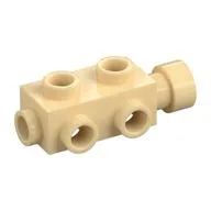 Brick Special 1 x 2 x 2/3 with Studs on Sides / Tan