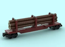 Skeleton Log Train Car
