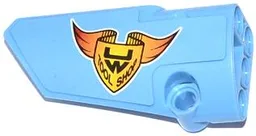 Technic, Panel Fairing # 3 Small Smooth Long, Side A with Emblem with 'UW' and 'TOOL SHOP' Pattern (Sticker) - Set 42022