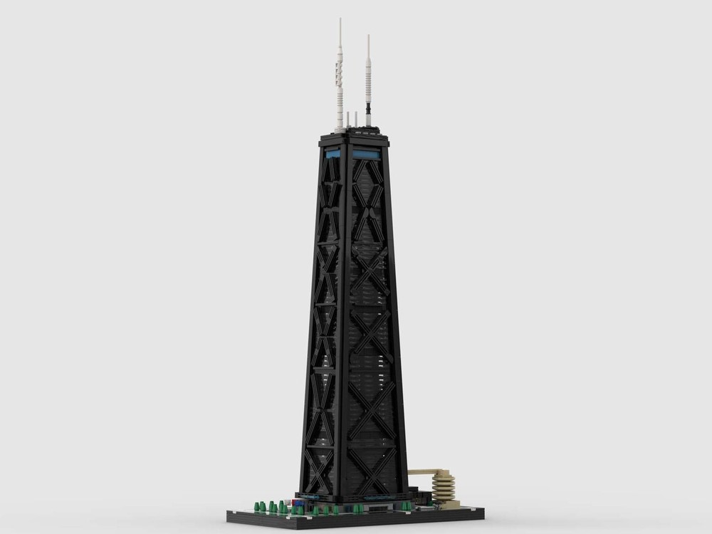 Lego John Hancock Center Ver 3 at 1/650th Scale