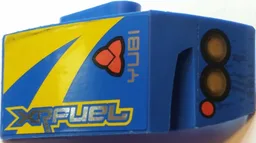Technic, Panel Car Mudguard Right with 'XRFUEL', 'YUBI', Headlights and Turning Signal Pattern (Stickers) - Set 8494
