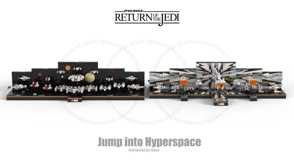 Lego Episode VI Micro Diorama : Jump into Hyperspace Full Package