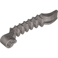 Lego Launcher, Large Figure Weapon, Zamor Sphere Launcher, Bottom with Axle Hole / Flat Silver