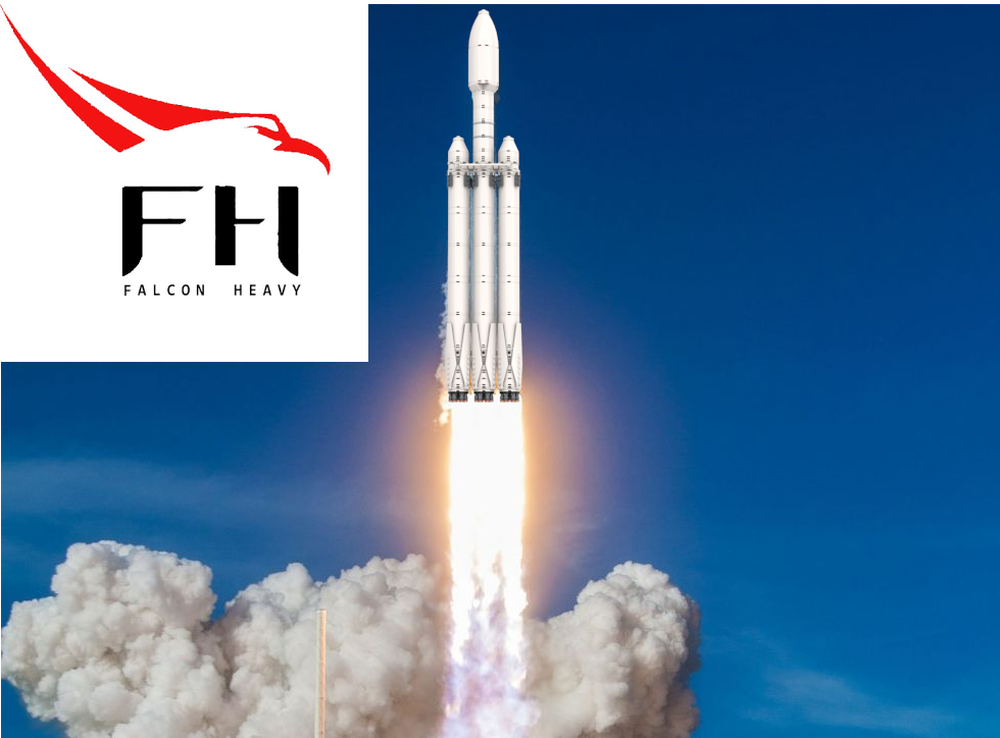 Lego SpaceX falcon Heavy