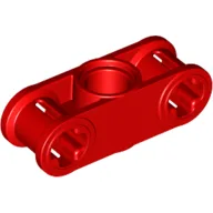 Technic Axle and Pin Connector Perpendicular 3L with Centre Pin Hole / Red