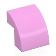 Brick Curved 2 x 2 x 1 2/3 / Bright Pink