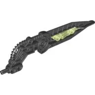 Large Figure Wing, Angled with Hose and Glow in Dark Center (Atakus) / Black
