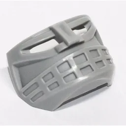 Large Figure Mask / Visor, Hockey Mask 6 with 14 Hole Grille / Light Gray