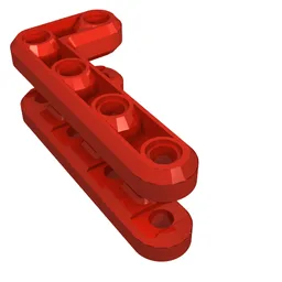 Technic Beam 3 x 7 L-Shape Double / Red