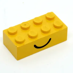 Brick 2 x 4 with Smile / Frown Print