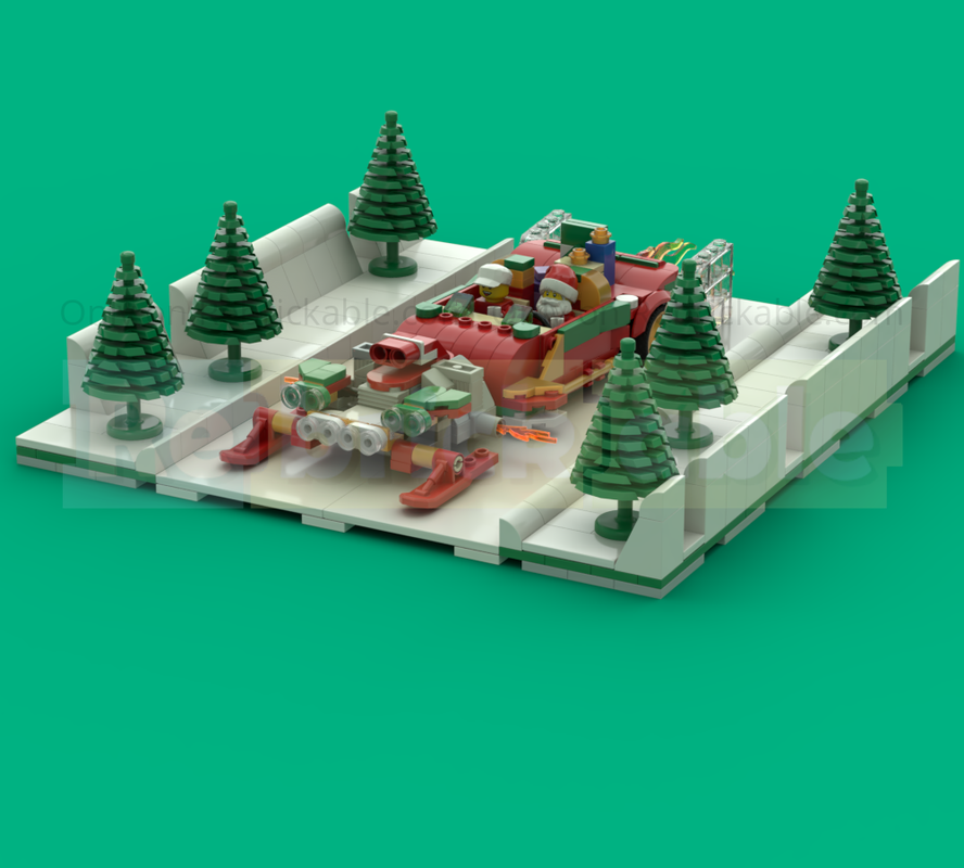 Lego Santa Car