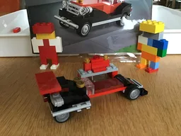 Dragster with workshop table