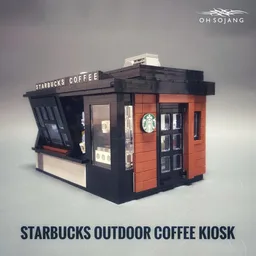 Starbucks outdoor kiosk