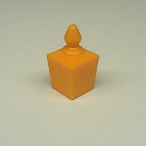 Lego Belville / Scala, Equipment, Bottle Perfume with Square Base / Medium Orange