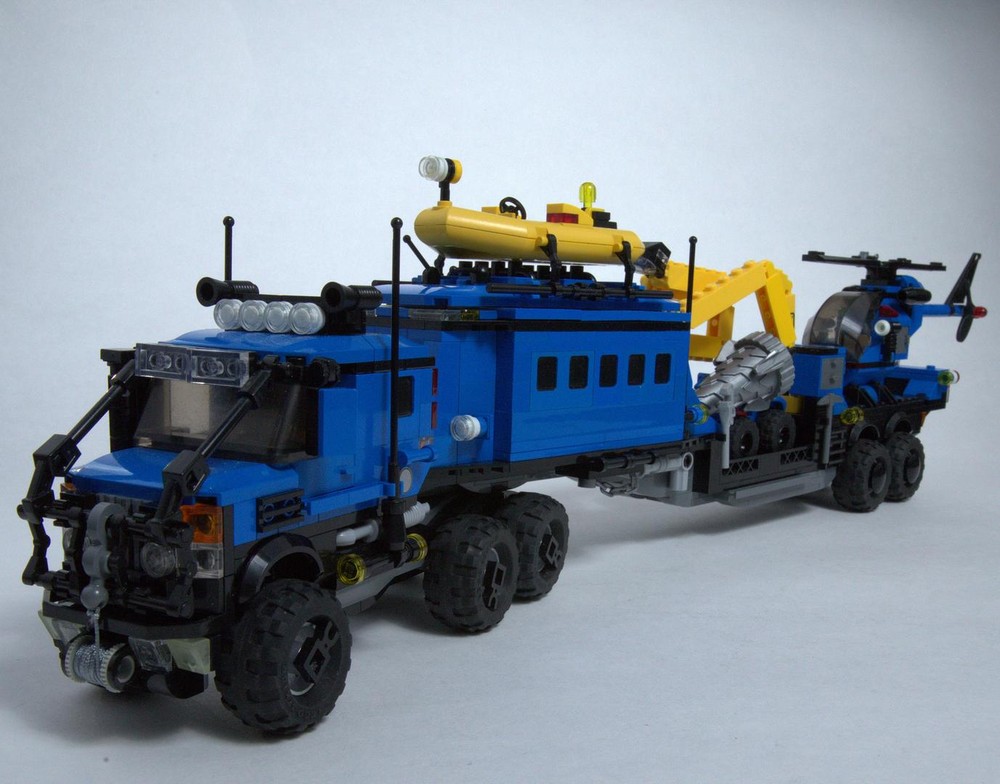 Lego Offroad adventure truck with a semitrailer