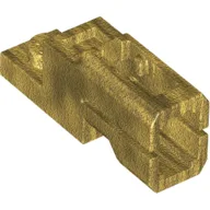 Launcher, Plate Special 1 x 2 with Mini Blaster Square / Pearl Gold