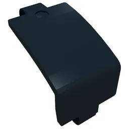 Technic Panel Curved and Bent 6 x 3 / Black