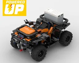 RC/PU All Terrain Vehicle (small hub 2x4 mod) - 42139 modification