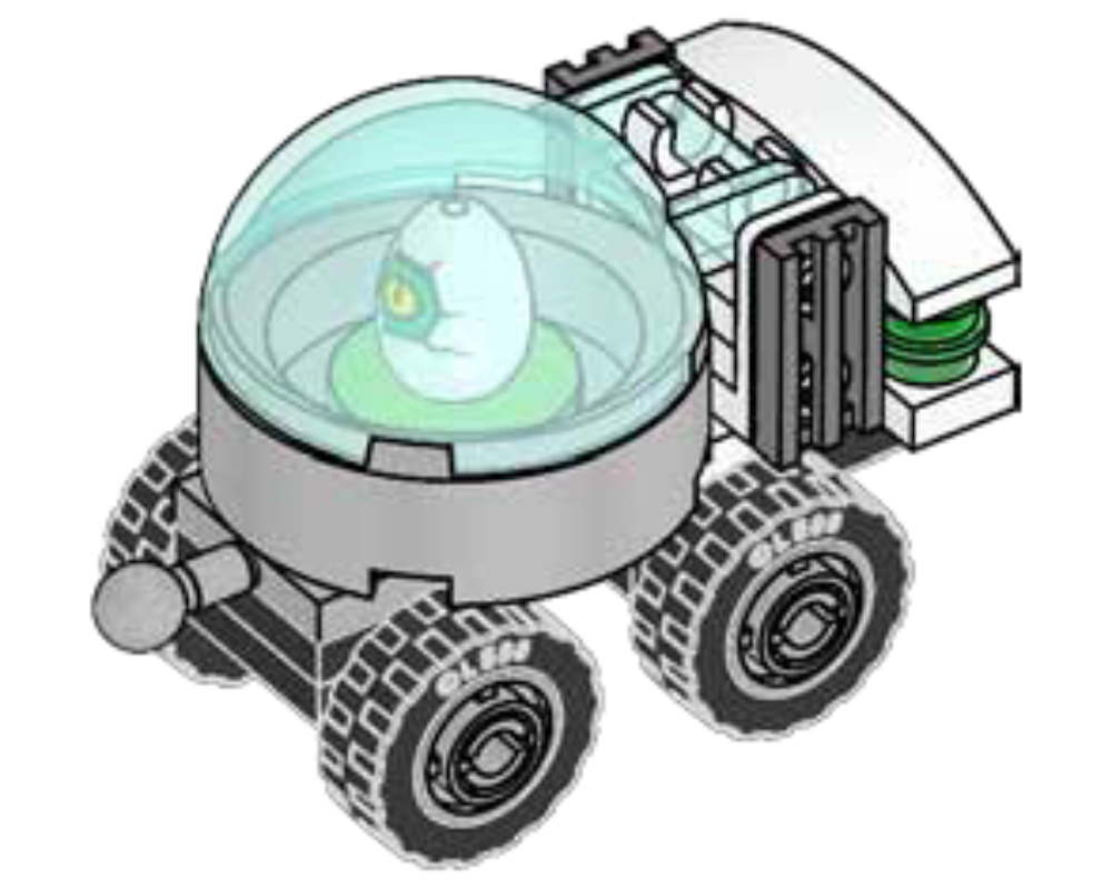 Lego Mobile Incubator with Egg