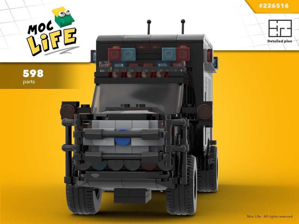 Lego Ford F-450 quad cab dually ambulance president motorcade