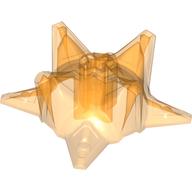 Lego Large Figure Weapon Spiked Ball, Half / Trans-Orange