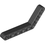 Technic Beam 1 x 9 Bent (6 - 4) Thick / Black