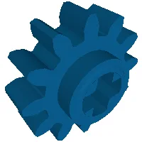 Technic Gear 12 Tooth with Axle Hole / Blue