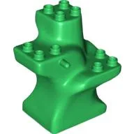 Duplo Plant Tree Trunk Segment Base / Green