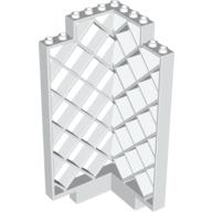 Lego Belville, Wall, Lattice 6 x 6 x 12 Corner / White