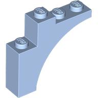 Lego Brick Arch 1 x 4 x 3 / Bright Light Blue