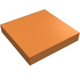 Tile 2 x 2 with Groove / Medium Nougat