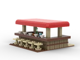 Minifig scale modular ramen shop