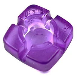 Clikits Icon, Square 2 x 2 Small, with Hole [Polished] / Trans-Medium Purple