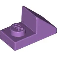 Brick Sloped 45° 2 x 1 with 2/3 Cutout [New Version] / Medium Lavender