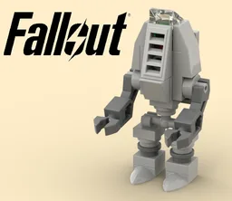 Fallout Protectron minifig scale MOC